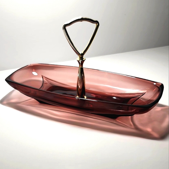 Vintage Glass Candy Dish (1960's) - Picture 3 of 10